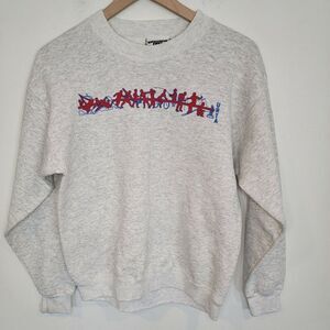 Vtg LEE Heavyweight Gray Sweater URTA sports size small